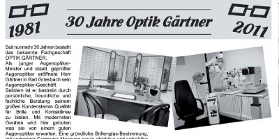 30 Jahre Optik Gärtner - 2011